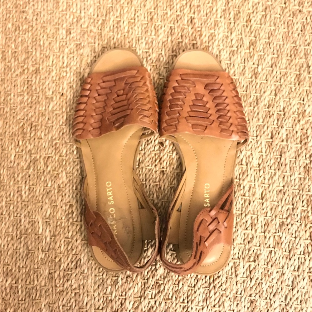 Brownish orange sandals